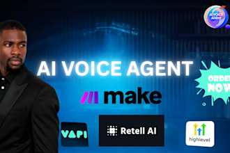 make an ai voice agent using vapi synthflow n8n retell with makecom integration