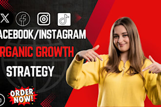 grow facebook instagram ads promote tiktok twitter  for active audience