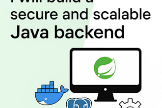 develop a scalable and secure java backend with spring boot