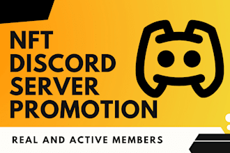 grow, advertise and promote your discord server, organic growth to get real user