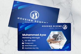 design 2 sided eye catching print ready business cards