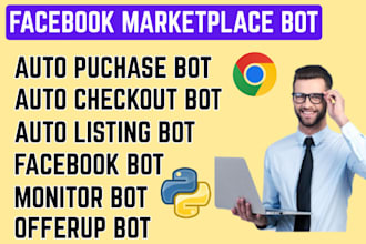 code facebook marketplace bot, offerup bot, auto listing bot, marcari bot,