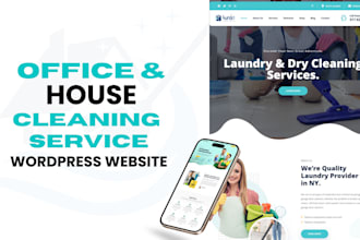 craft wordpress website for cleaning, plumbing, repair services