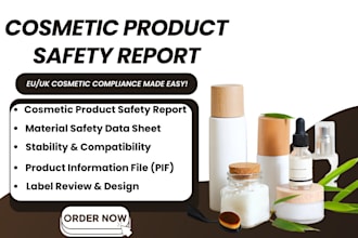 prepare compliant cpsr, msds, pif, product label, microbial test cpnp reg eu UK