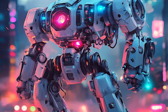 make a sci fi, star wars, mecha, sprite dnd arts