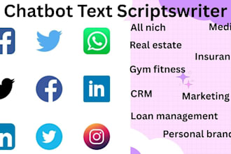 write 10 a viral worthy chatbot script for your business