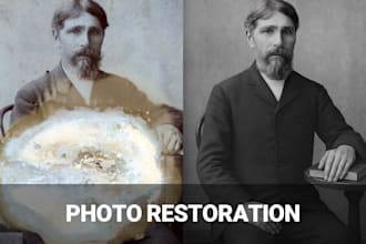 restore and colorize your old or damaged photos