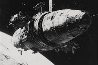 create sci fi spaceship concept art for you