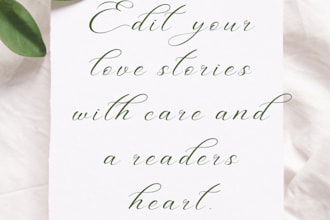 romance line editing with careful reader focused insight