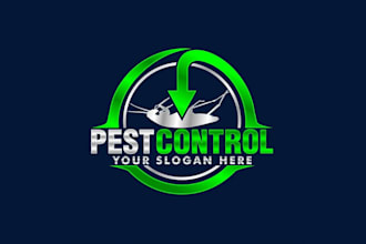 design outstanding pest control, house cleaning, building logo