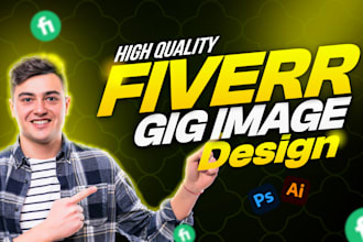 design high quality gig picture fiverr thumbnail and cover for you