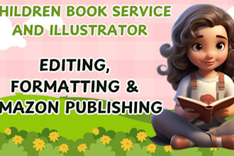 be your children book editor, book formatting, kids book, line editing 3d design