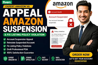 appeal amazon suspension and fix listing policy violations