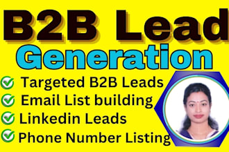 generate b2b leads with verified emails and direct phone number listing