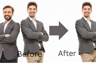remove object, photo editing or retouching professionally
