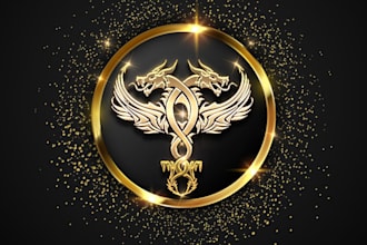 transform your simple logo into stunning 3d metallic mockup