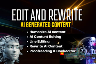 humanize ai content proofread edit rewrite and fact check