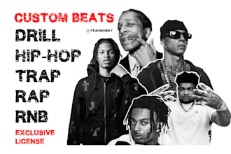 make a custom trap, drill or hip hop beat