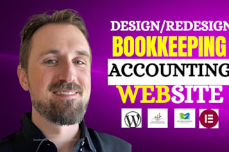 build converting finance, bookkeeping, tax, credit repair, and insurance website