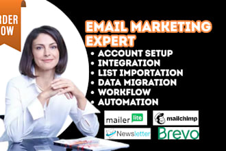 setup mailerlite brevo newsletter contact mailchimp automation data migration