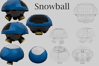 create low poly 3d model assets