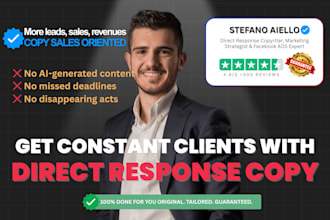 do highly persuasive copy for sales funnels with email, ads, sales page