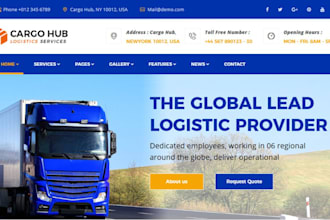 build logistics website, cargo, trucking, transport, dispatch, towing website