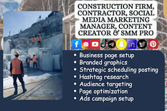 construction leads contractor social media marketing manager content creation
