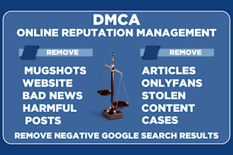 remove mugshots, bad news, false articles from google