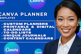 design beautiful planners, calendars, todo lists templates in canva