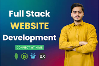 do website development as full stack web developer, react, custom website