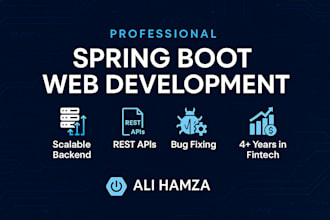 develop and maintain scalable websites using spring boot