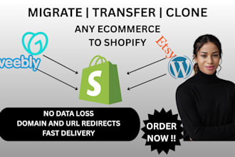migrate wix wordpress bigcommerce squarespace weebly store to shopify