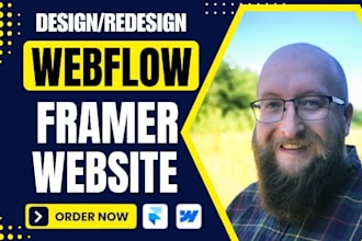 design or redesign webflow website, landing page, ecommerce, or figma to webflow