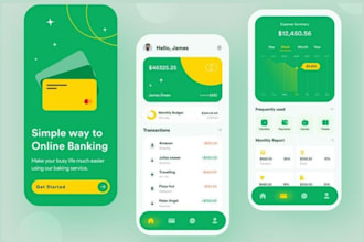 design fintech loan cash app UI UX with figma wireframes prototype and mockup