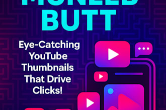 design attractive and custom youtube thumbnails