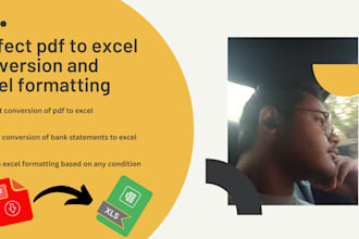 convert PDF to excel, bank statements to excel