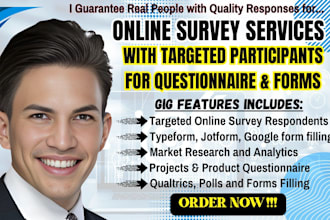 create responsive online survey questionnaire, google form or jotform