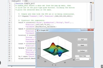 develop and simulate matlab code for engineering projects