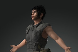 make 3d realistic character,ue5 rigging for game,metahuman model animate,cc4 fbx