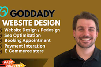 design or redesign a responsive godaddy business website godaddy landing page