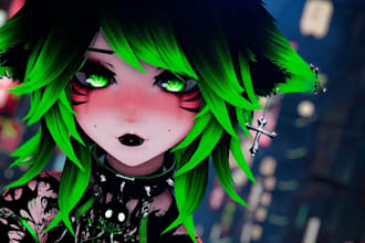 create 3d custom vrchat avatar, furry avatar, vrc character, vr chat nsfw, unity