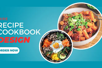 write, format, and design a professional recipe or meal plan book