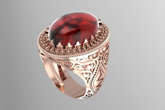 create 3d jewelry designs ring,pendant, bracelets, earrings