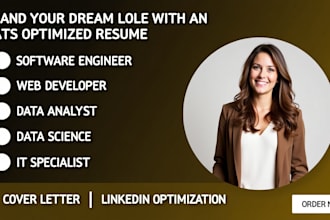 write data science resume, data analyst, software engineer, it specialist cv