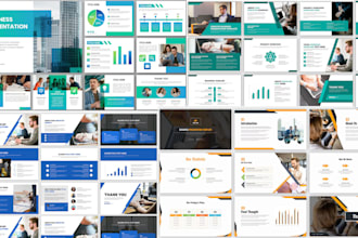 design business pitch deck presentations in powerpoint, google slides and canva