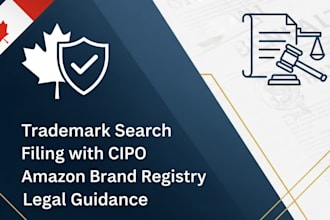 register and file canadian trademark with cipo, amazon brand registry