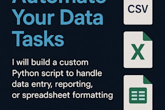 automate a data entry or reporting task using python