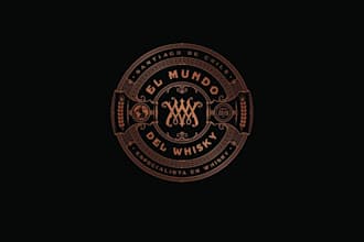 design vintage whisky style logo