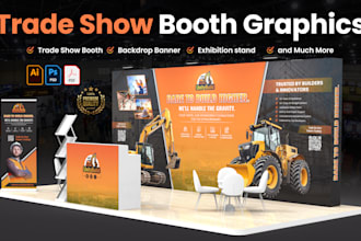 design trade show banner, backdrop, custom exhibition stand